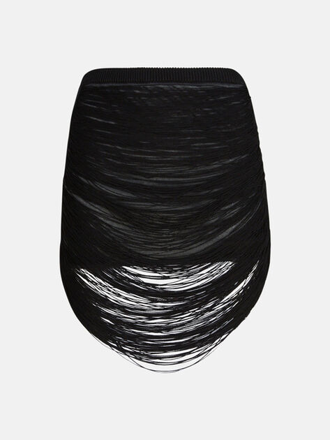 THE ATTICO Black midi skirt Black 251WCS00286KVV016AA100