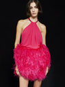 THE ATTICO ''Rose'' strawberry mini dress  226WCA137E059R009