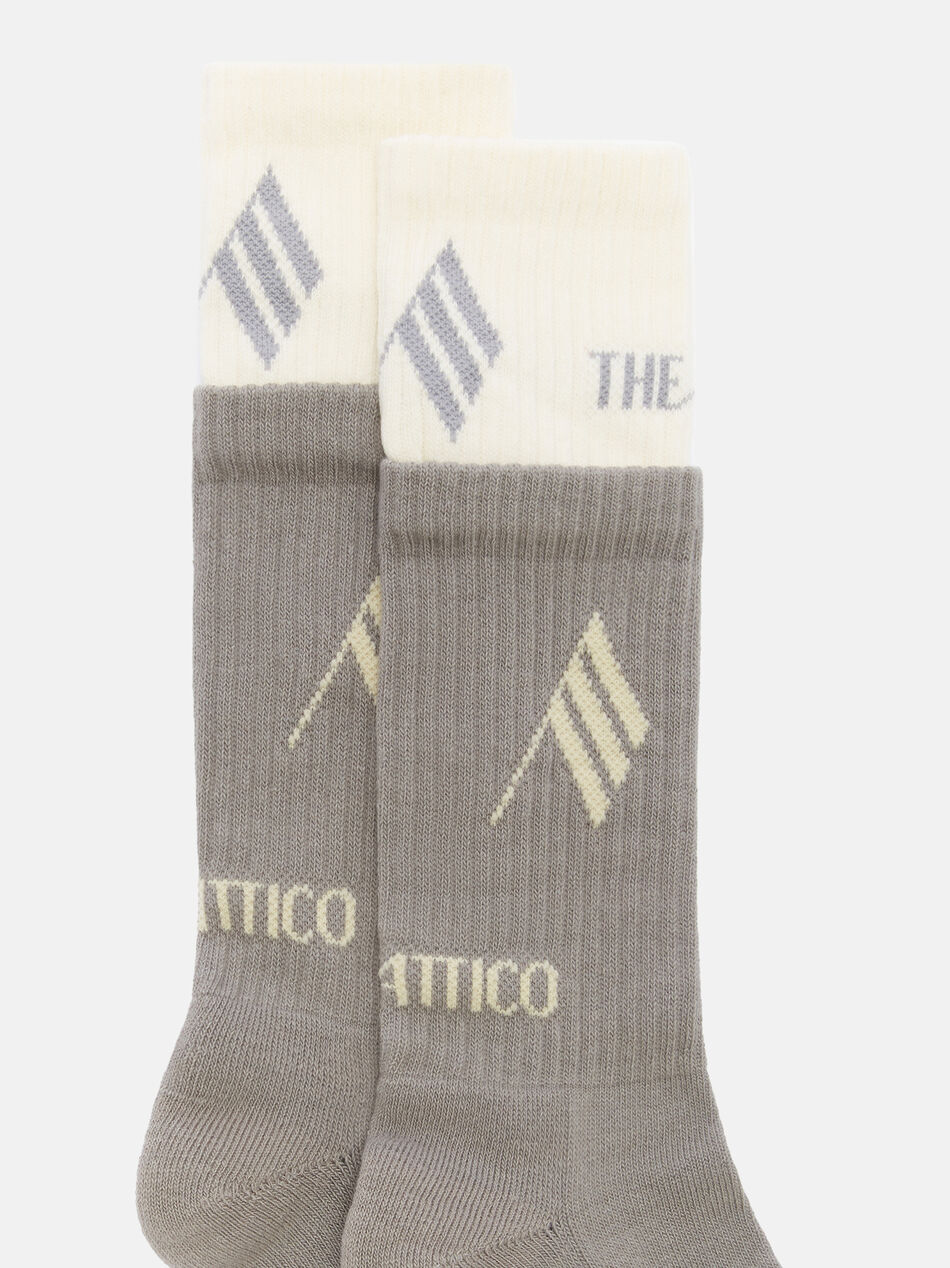 THE ATTICO Light grey double socks Light grey 251WCAK00023CCC121AA607