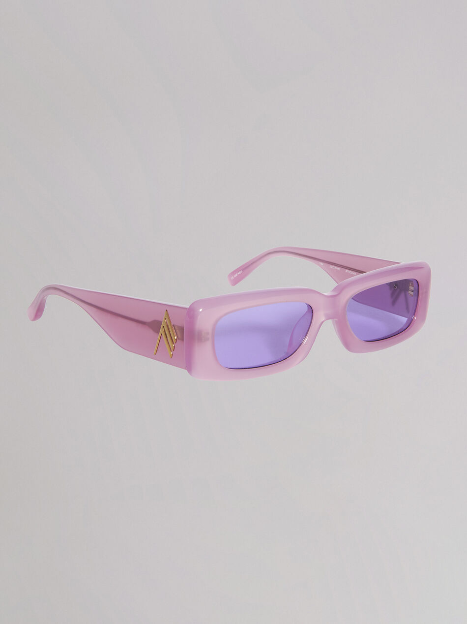 THE ATTICO "Mini Marfa" orchid sunglasses ORCHID HAZE 212WAS11MET2188