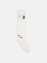 THE ATTICO White and black long socks  231WAK02C030020