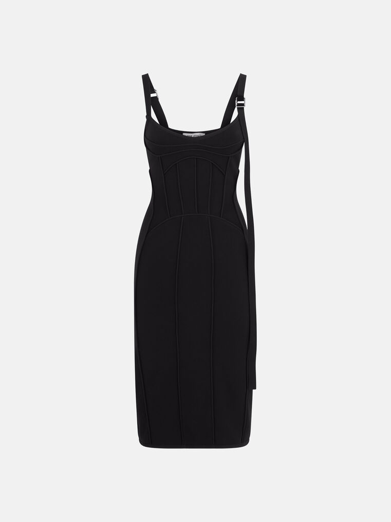 Attico The Dresses Gend - Black Midi Dress Black Main Material: 70% Viscose 30% Polyamide