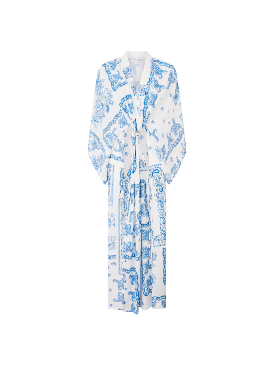 THE ATTICO Light blue and white maxi dress LIGHT BLUE / WHITE 260WCW00274VVV109PR264