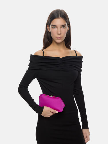 VITOCCA ヴィトッカ 煩く NEON Color pink clutch