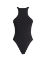 THE ATTICO Matte black swimsuit