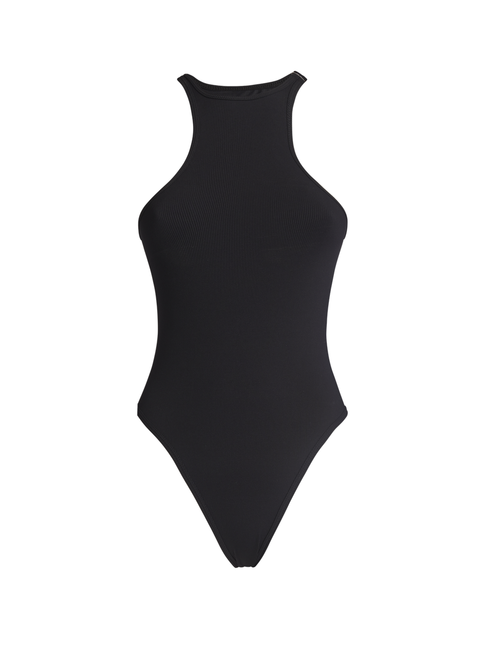 Matte black swimsuit for Women | THE ATTICO®