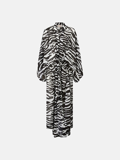 THE ATTICO White and black kaftan WHITE/BLACK 260WBK00002CCC134PR020