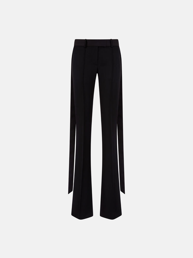 Attico The  Pants Gend - Black Long Pant Black Main Material: 100% Virgin Wool, Second Material: 100%