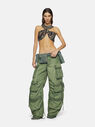 THE ATTICO "Fern" military green long pants  238WCP95E085081