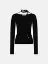 THE ATTICO ''Heather'' black sweater  227WCK65KC061100