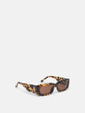 THE ATTICO ''Mini Marfa'' tortoise sunglasses T-SHELL/YELLOW GOLD/BROWN 229WAS11MET2373