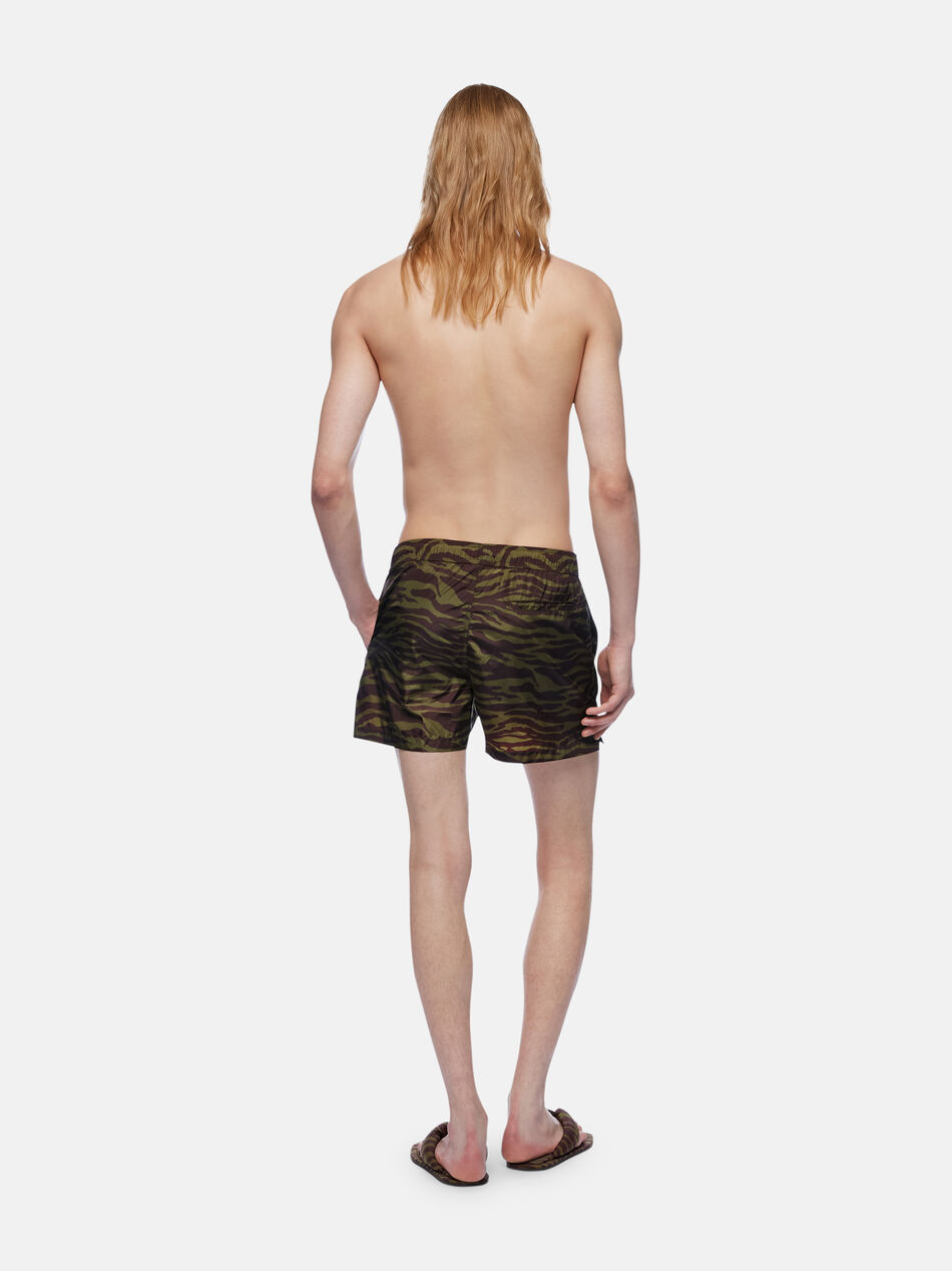 THE ATTICO Dark green and dark brown short pant Dark green/dark brown 250WCQ00008PLL004PR997