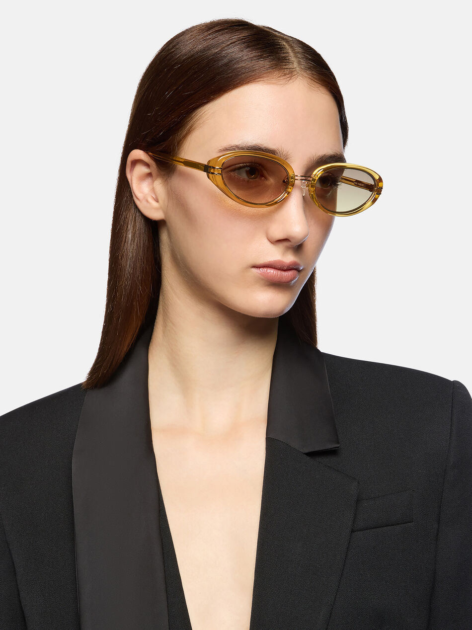 THE ATTICO Mustard and yellow sunglasses MUSTARD/YELLOW GOLD + MUSTARD LENSES 260WAS00039MET008AA338