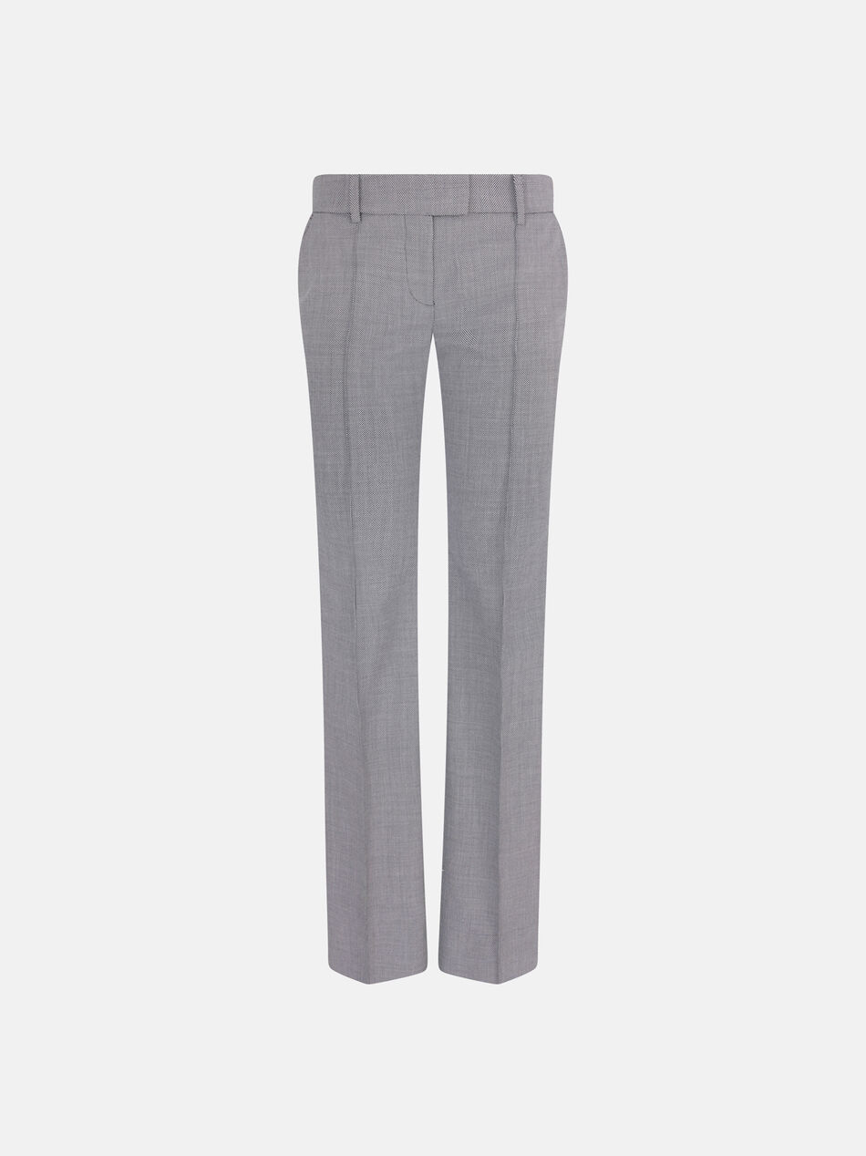 THE ATTICO Grey long pant WHITE/BLACK 260WCP00302WWC002AA020