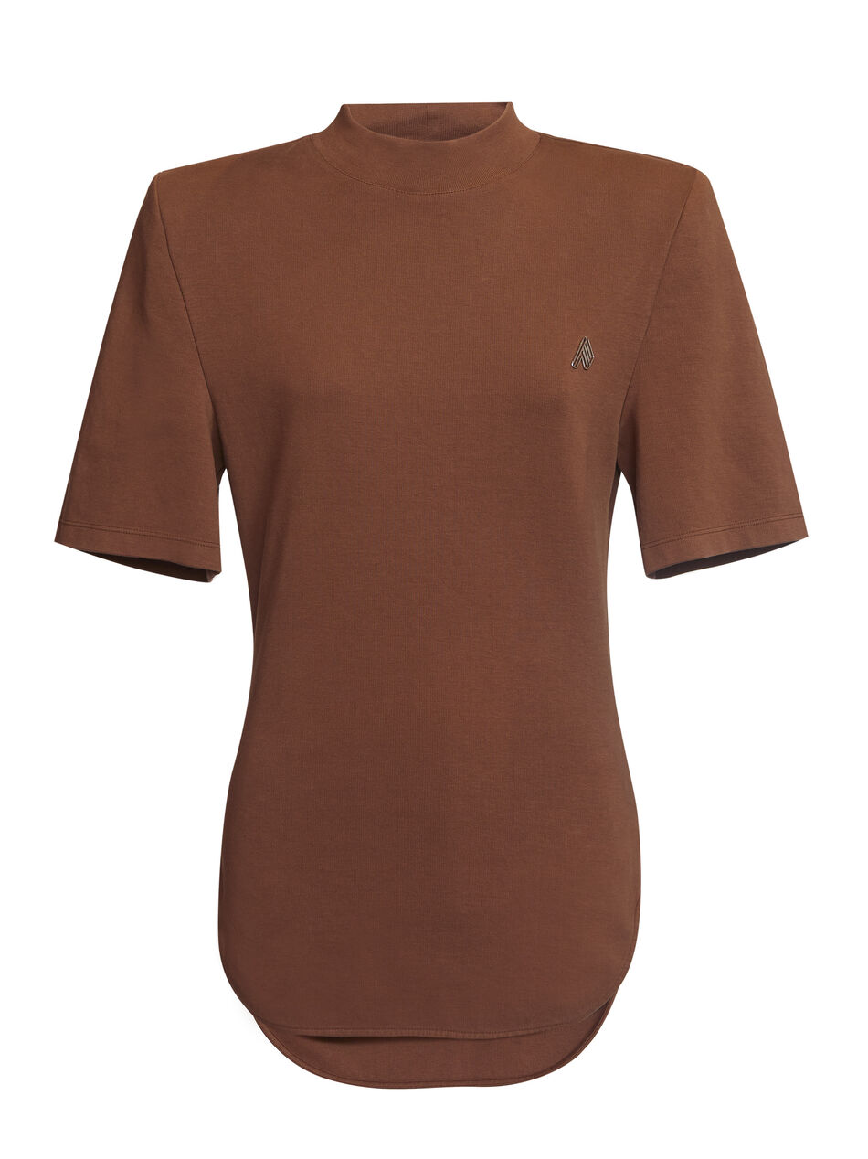 THE ATTICO "Tessa" rum t-shirt RUM 212WCT49C029187