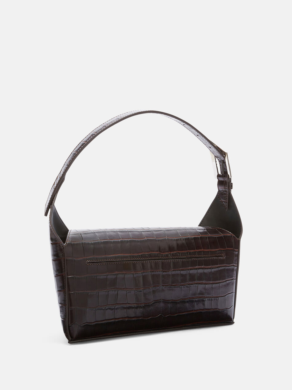 THE ATTICO ''7/7'' coffee shoulder bag  COFFEE 251WAH00037LBT021PR207