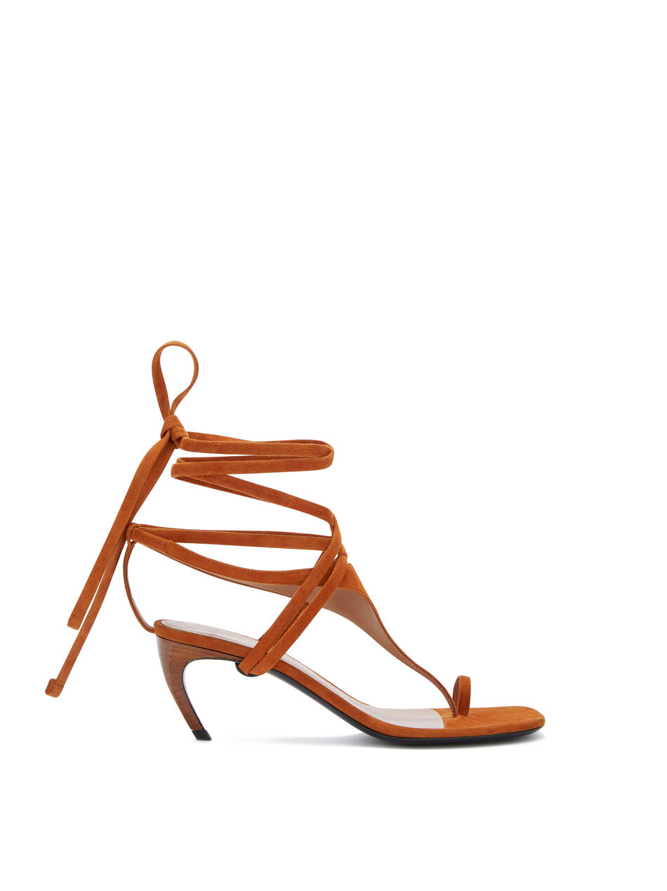 THE ATTICO ''Nova'' thong sandal cigar CIGAR 250WSH00865LBT007AA209