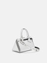THE ATTICO ''Friday'' silver mini handbag  231WAH02L062002
