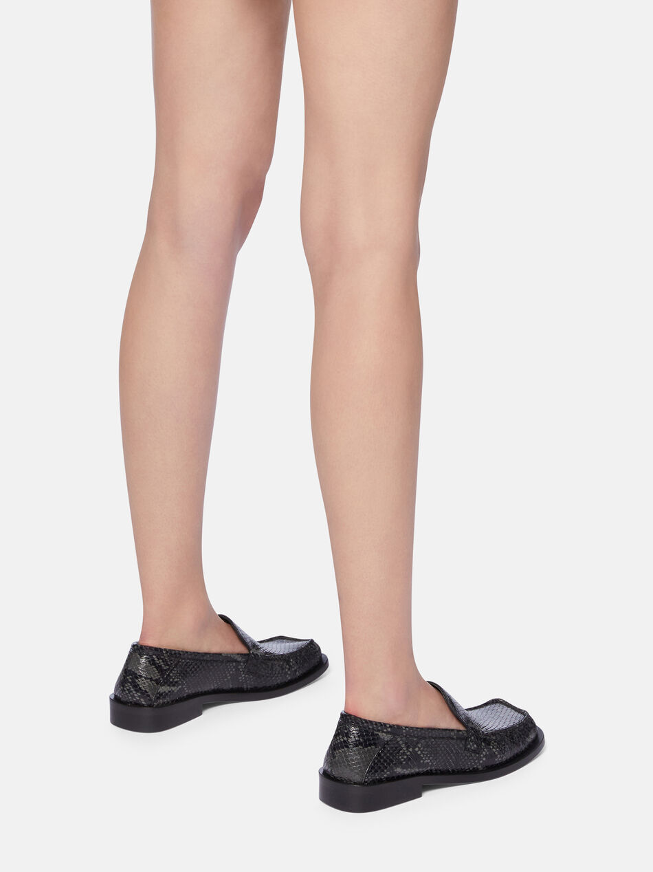 THE ATTICO ''Charles'' black and grey loafer Black and white 250WSH00856LBT003PR693