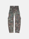 THE ATTICO ''Fern'' stained green camouflage long pants stainde green camouflage 236WCP84D022238
