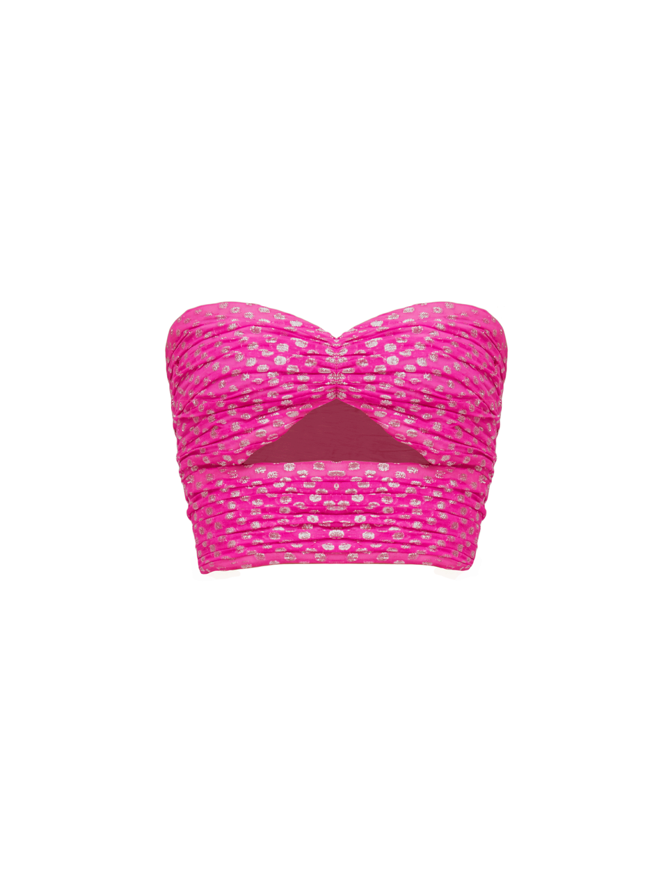 The Attico Top Fuchsia And Silver FUCHSIA/SILVER 201WCX04S001075