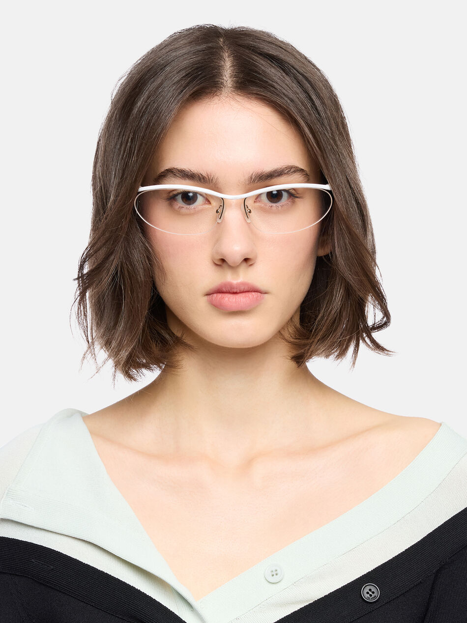 THE ATTICO White sunglasses White 260WAS00040MET008AA001