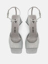 THE ATTICO ''Piper'' silver sandal  2210WS599G002002
