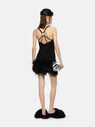 THE ATTICO ''Fujiko'' black mini dress  231WCA188RY02F100