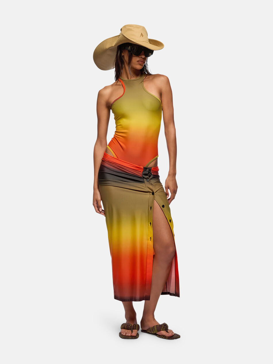 THE ATTICO Multicolor midi skirt MULTICOLOR 250WCS00265PAA097PR021