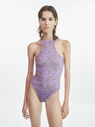 THE ATTICO Mud and lavender one piece MUD AND LAVENDER 223WBB04PA22326