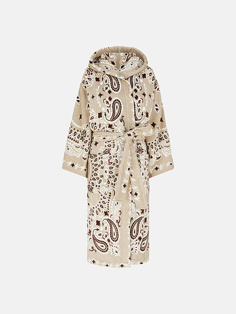 THE ATTICO Brown, beige and white bathrobe Beige/brown/white SPEWOTH09XXX02827