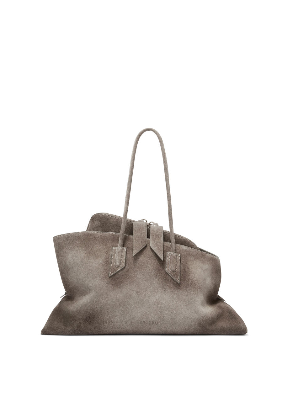 THE ATTICO ''La Passeggiata Medium'' dark grey top handle DARK GREY 251WAH00054LBT108AA233
