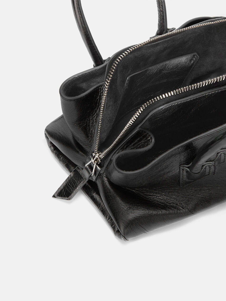 THE ATTICO ''La Passeggiata Mini'' dark grey top handle DARK GREY 260WAH00063LBT070AA233