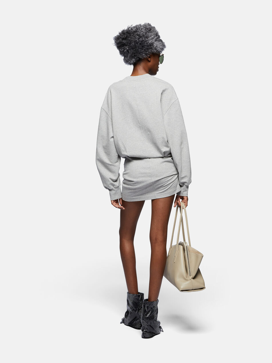 THE ATTICO Melange grey mini dress light grey melange 250WCA00393JJF006AA183