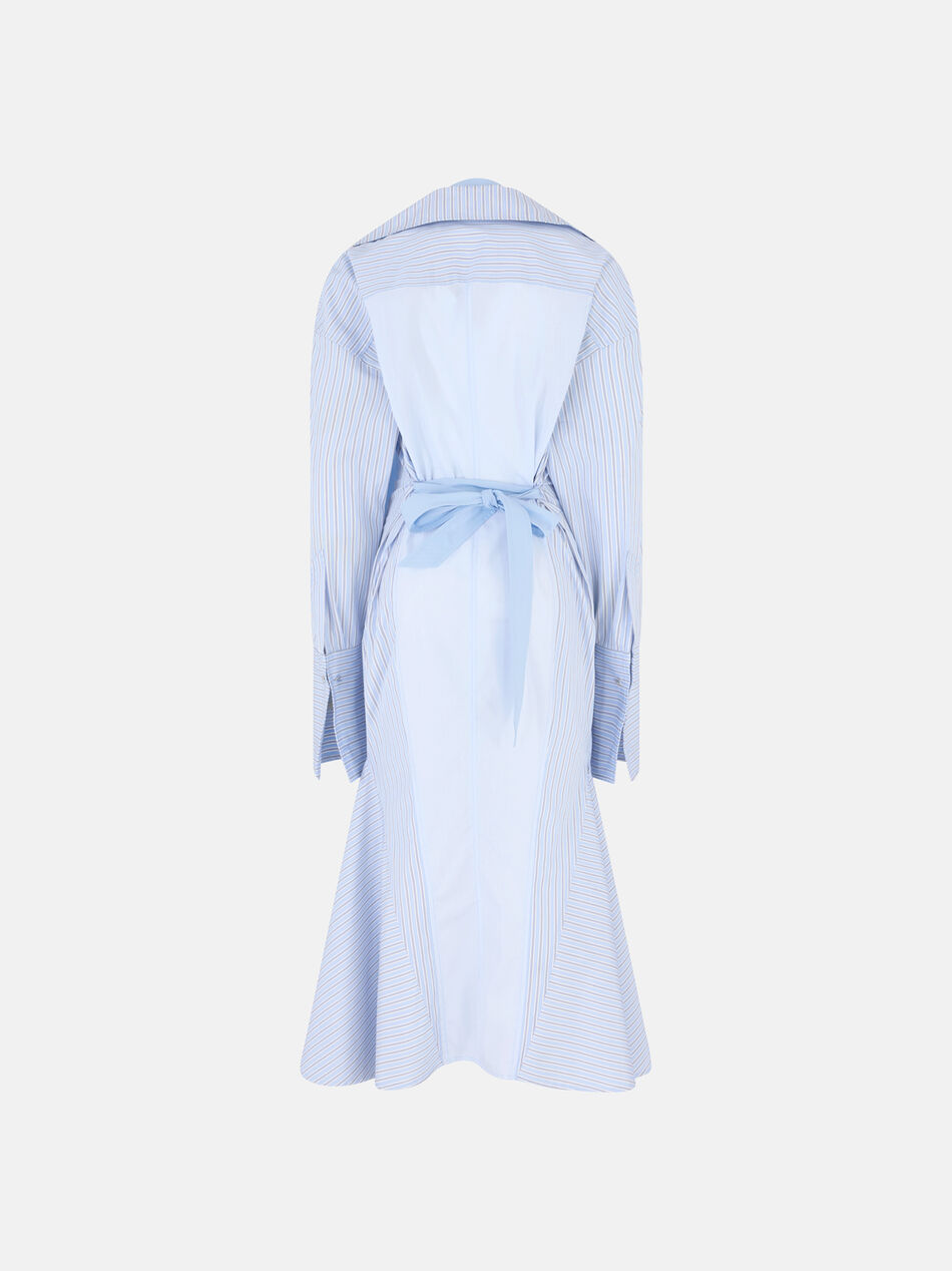 THE ATTICO Blue midi shirt dress MULTICOLOR 260WCW00281MIX087AA021