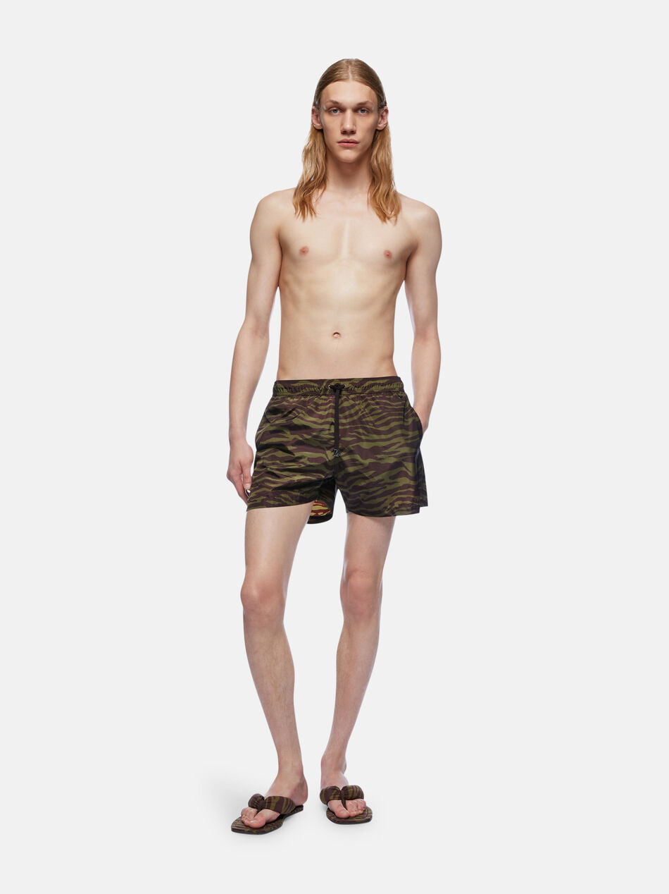 THE ATTICO Dark green and dark brown short pant Dark green/dark brown 250WCQ00008PLL004PR997