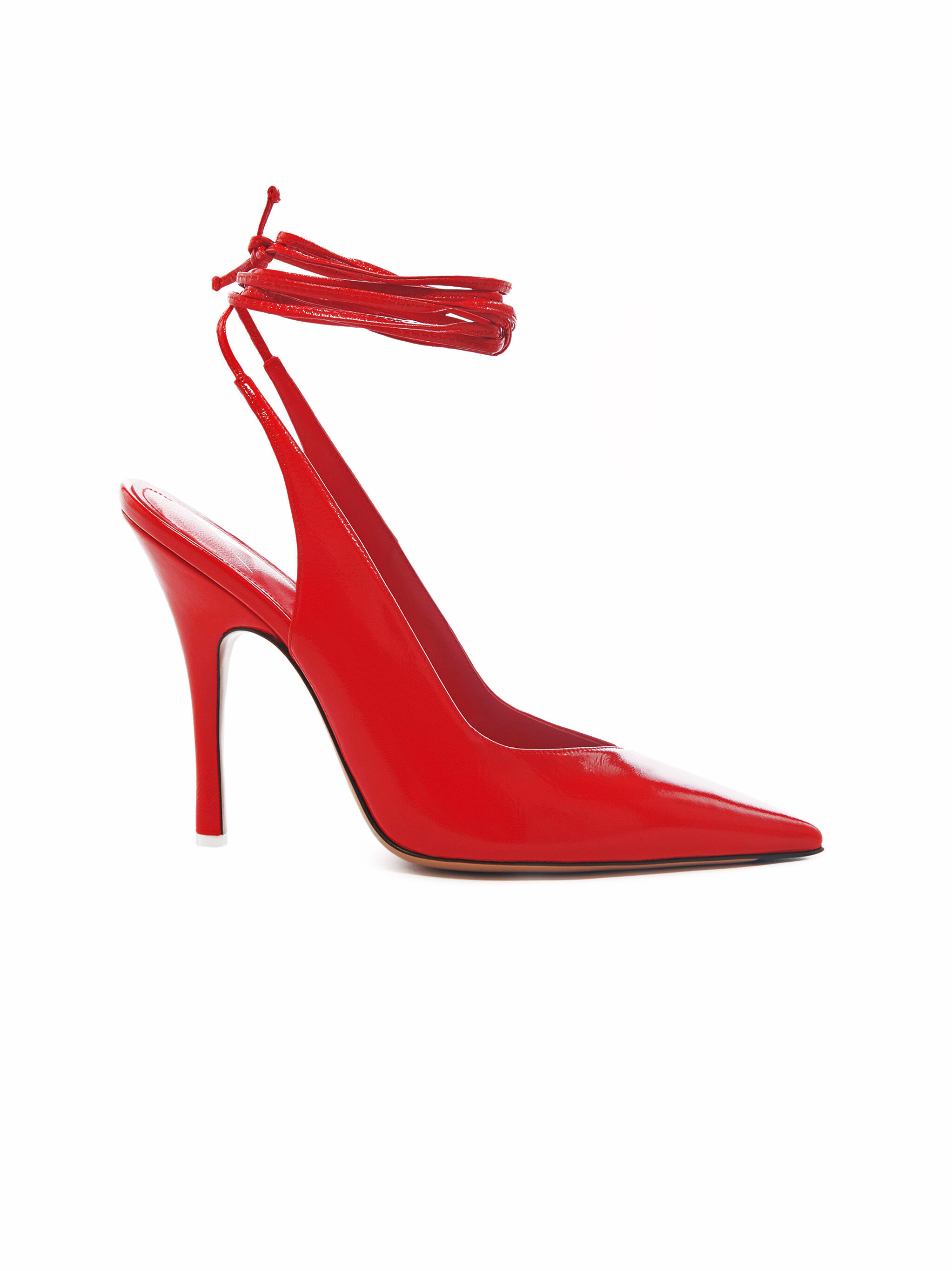 red slingbacks