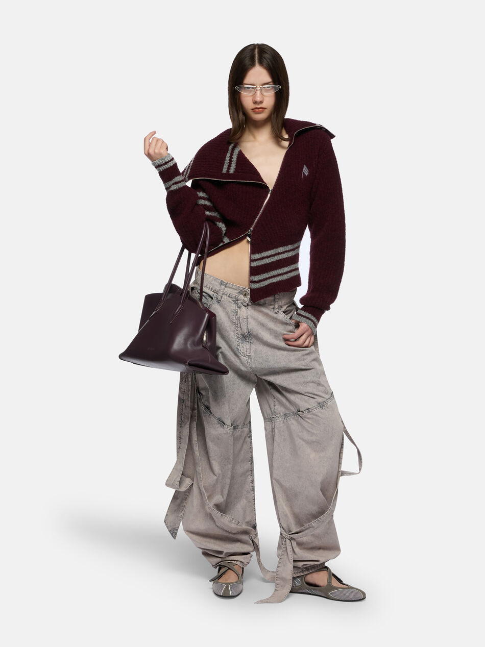 THE ATTICO Burgundy cardigan BURGUNDY 251WCD00008KWW002AA114