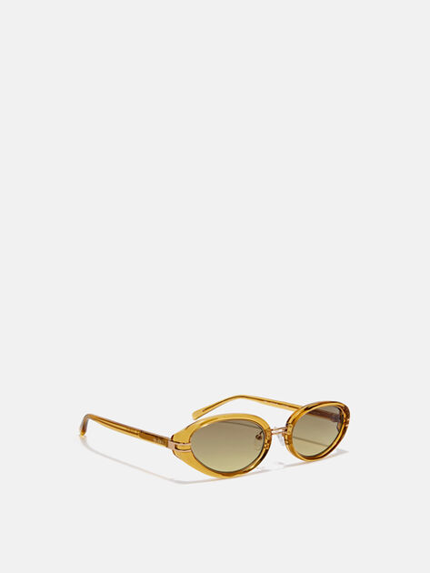 THE ATTICO Mustard and yellow sunglasses MUSTARD/YELLOW GOLD + MUSTARD LENSES 260WAS00039MET008AA338
