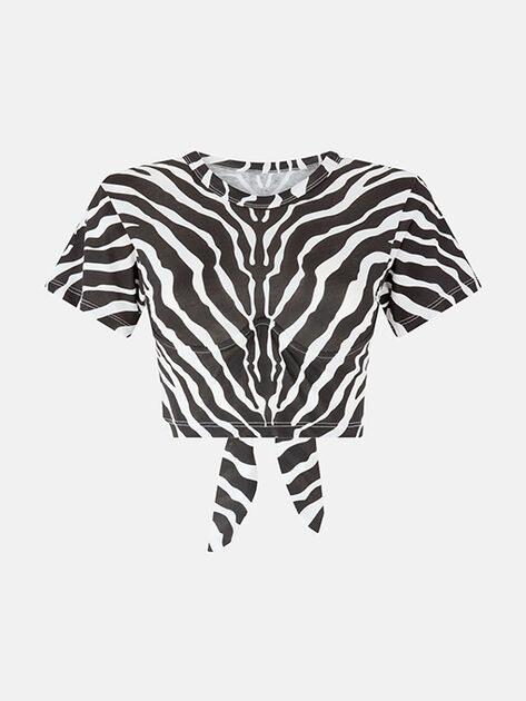 THE ATTICO Black and white t-shirt WHITE/BLACK 260WCT00363JJJ082PR020