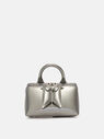 THE ATTICO 'Friday' silver mini handbag SILVER 236WAH02PU02002