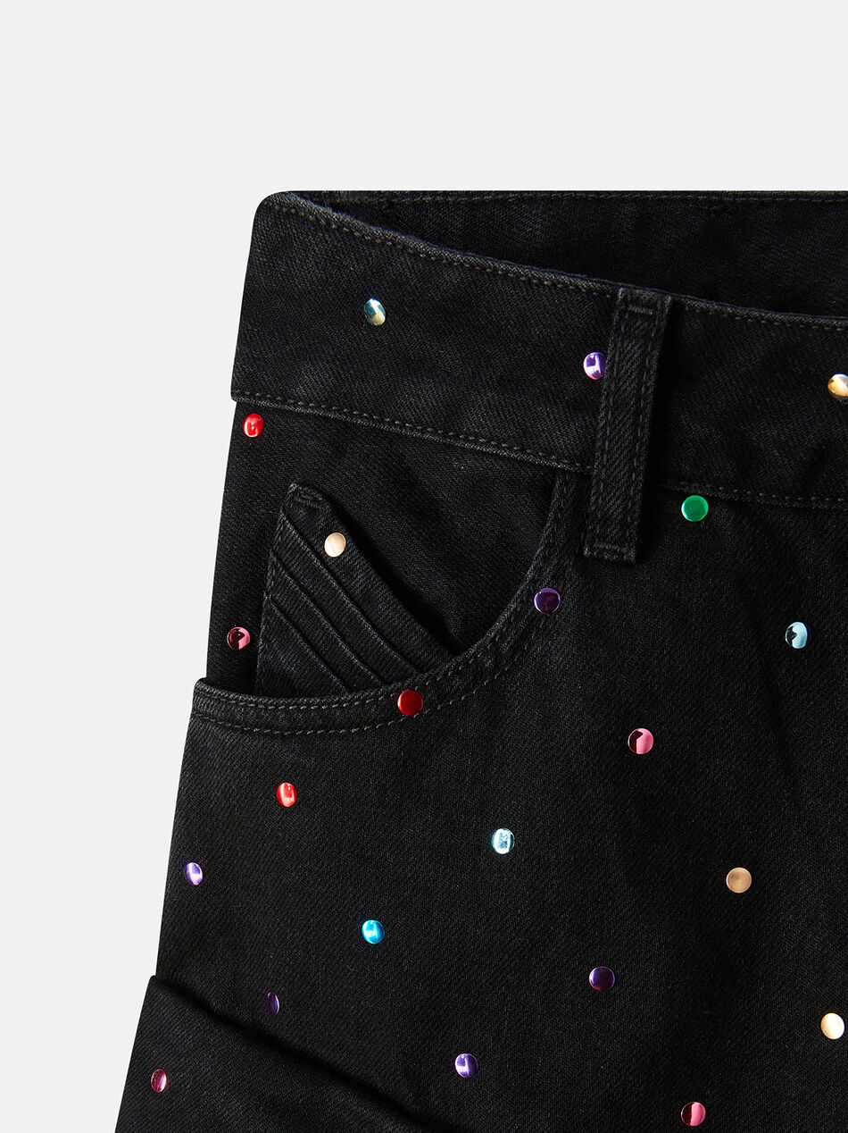 THE ATTICO ''Fern'' black denim long pants BLACK 247WCP84D075S100