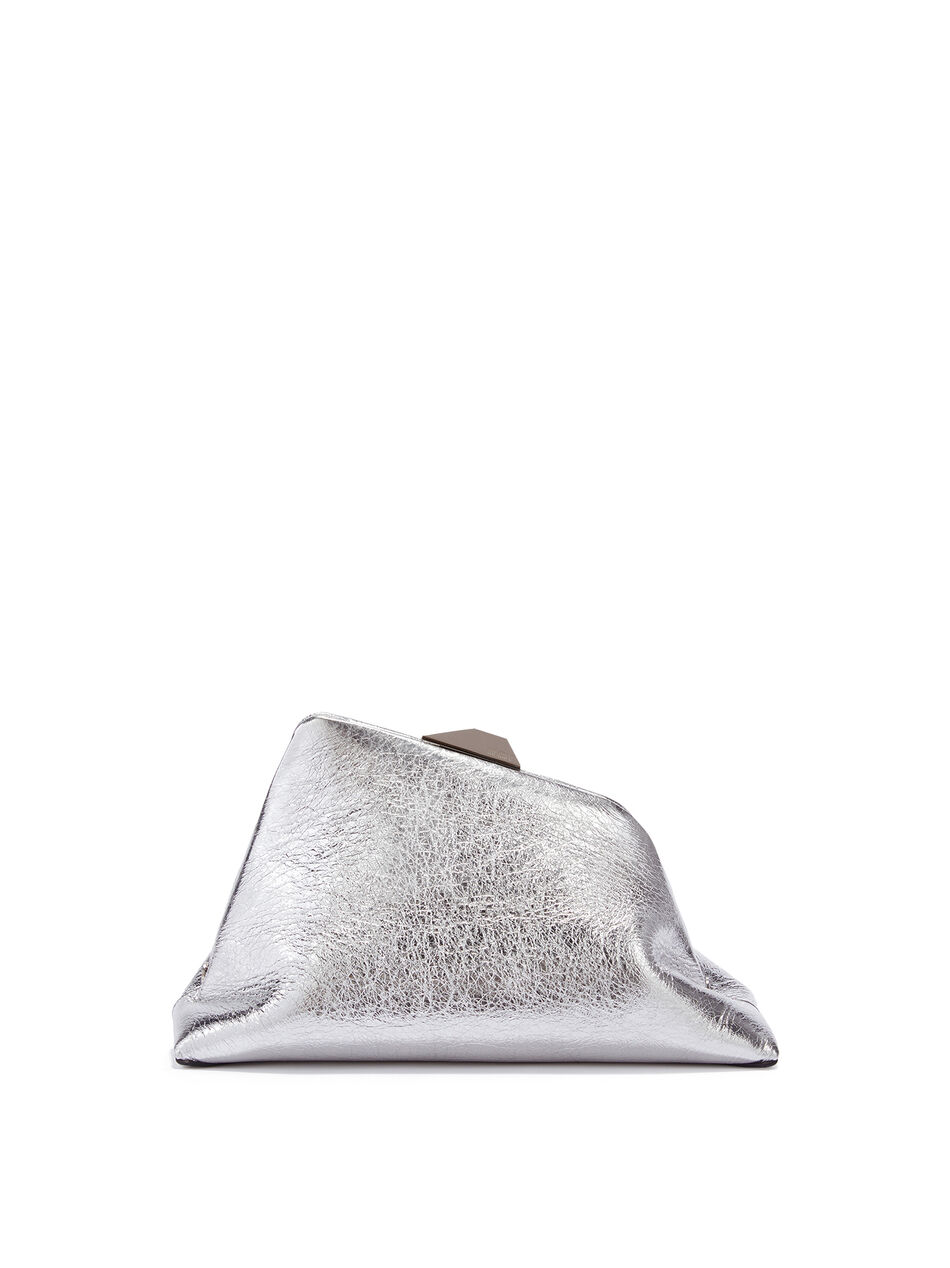 THE ATTICO ''Day Off'' silver shoulder bag SILVER 246WAH49L070002