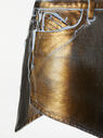 THE ATTICO ''Dean'' antique gold mini skirt