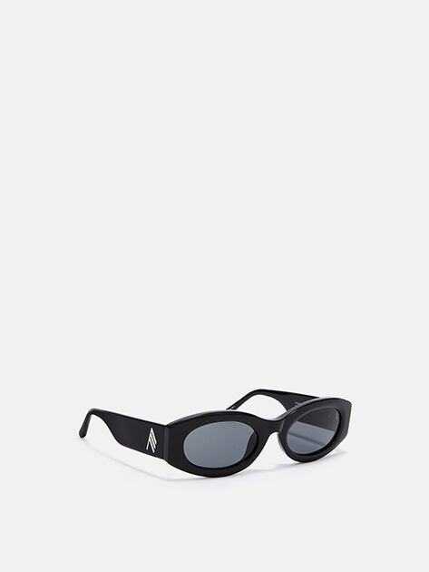 THE ATTICO ''Berta'' sunglasses Black/silver/grey 234WAS22MET2452