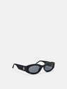 THE ATTICO 'Berta' sunglasses Black/silver/grey 234WAS22MET2452