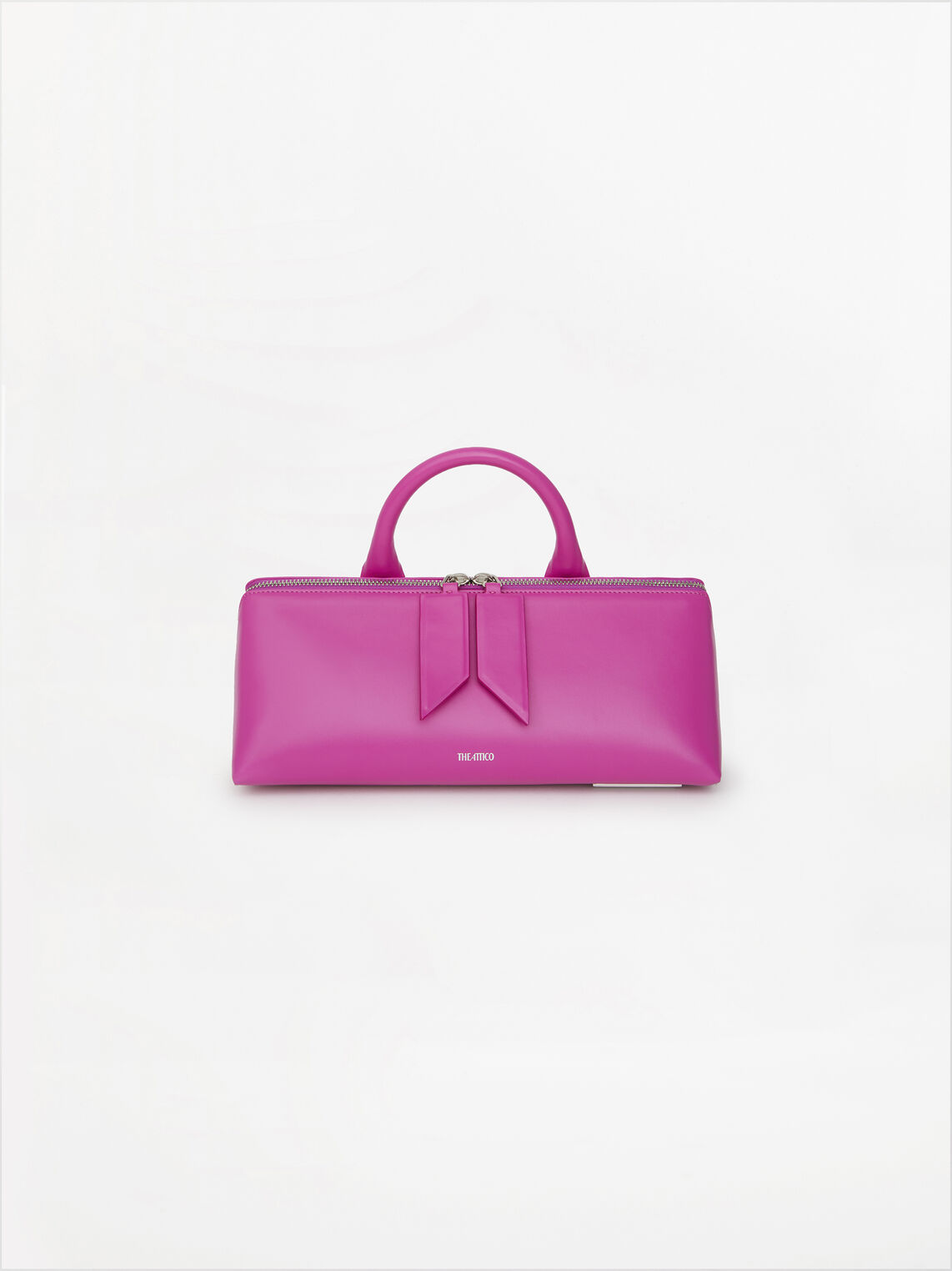 THE ATTICO ''Sunday'' hot pink elongated everyday bag 1