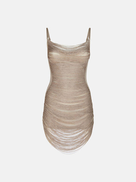 THE ATTICO Mini dress silver SILVER 251WCA00441KVV016AA002