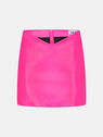THE ATTICO ''Lea'' neon fuchsia mini skirt