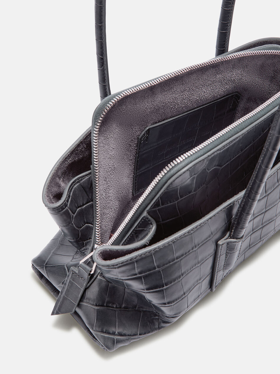 THE ATTICO ''La Passeggiata Small'' dark grey top handle DARK GREY 260WAH00058LBT021PR233